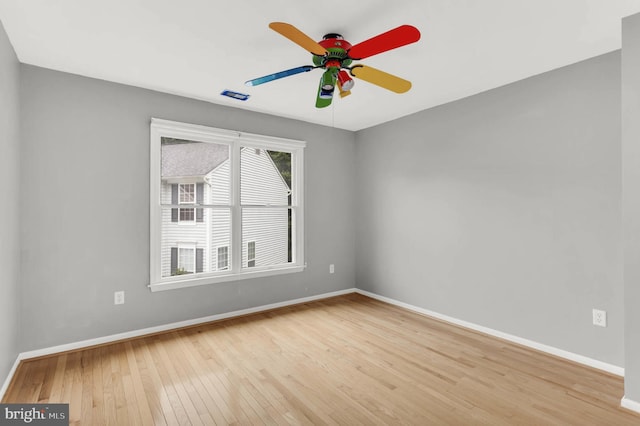 12177 Flowing Water Trl, Clarksville, MD 21029 - spare room with hardwood / wood-style floors and a ceiling fan