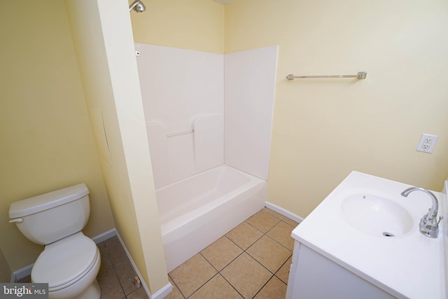 120 Ridgefield Ln, Fruitland, MD 21826 - full bathroom with vanity, tile patterned floors, and bathing tub / shower combination