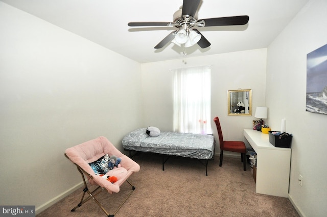 65 Emily Ct, Reading, PA 19606 - carpeted bedroom featuring baseboards and ceiling fan