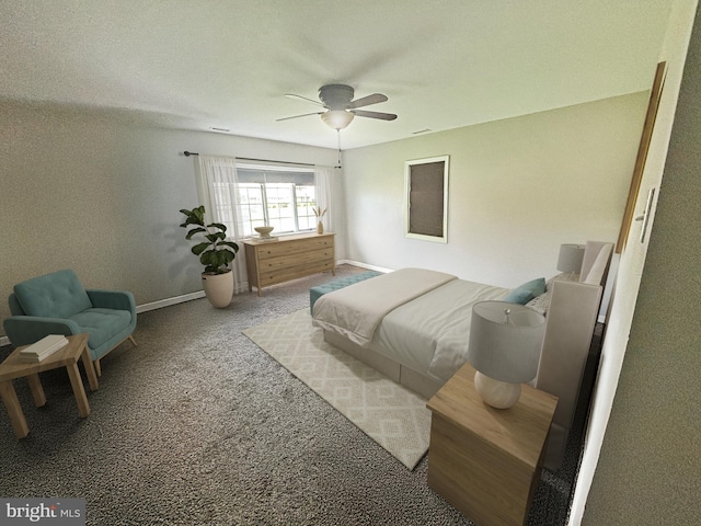 50 Rose Apple Rd, Levittown, PA 19056 - bedroom with carpet floors and a ceiling fan