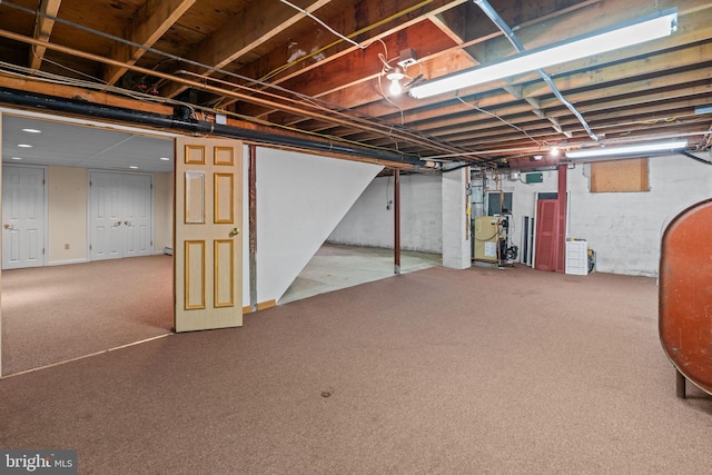 96 Karen Rd, Holland, PA 18966 - below grade area with carpet flooring