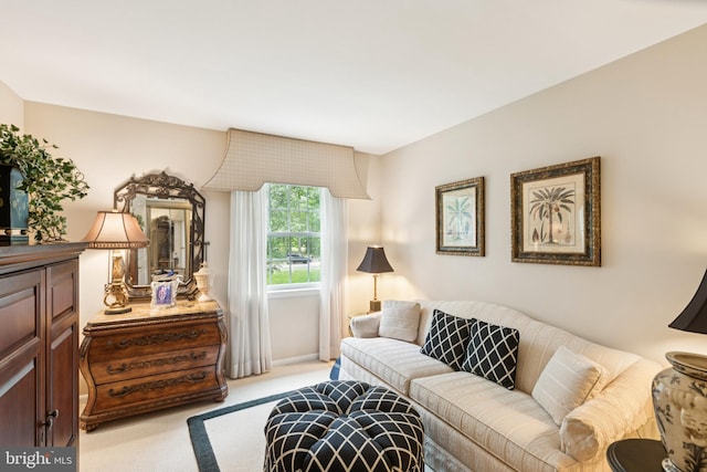 3851 Fawn Ln, White Plains, MD 20695 - living area with light colored carpet and baseboards