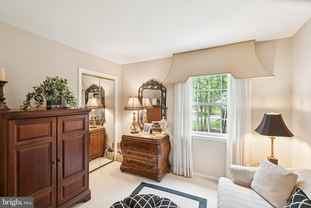 3851 Fawn Ln, White Plains, MD 20695 - sitting room featuring light carpet