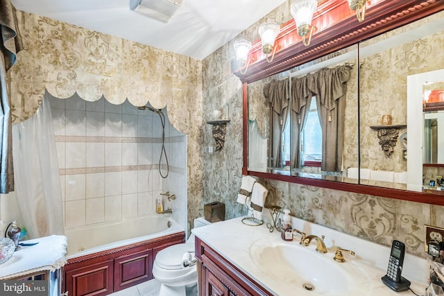3851 Fawn Ln, White Plains, MD 20695 - bathroom featuring vanity and shower / washtub combination