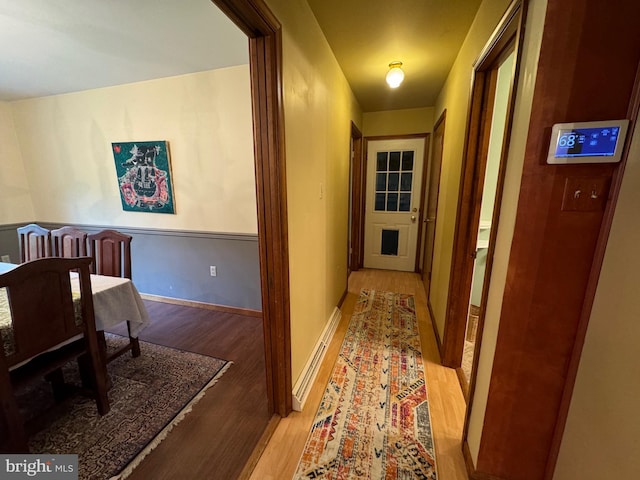 400 27th St, Huntingdon, PA 16652 - corridor featuring wood finished floors and baseboards