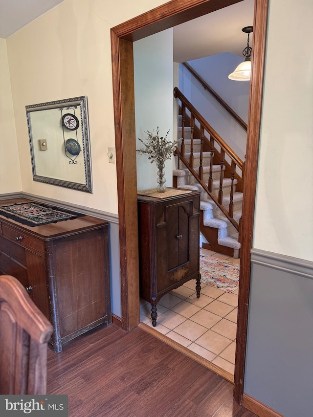 400 27th St, Huntingdon, PA 16652 - staircase with wood finished floors