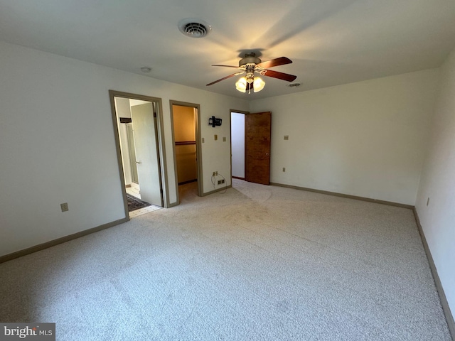 400 27th St, Huntingdon, PA 16652 - spare room with ceiling fan and light carpet