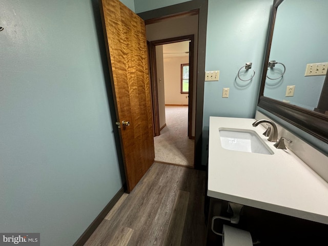 400 27th St, Huntingdon, PA 16652 - bathroom with wood finished floors and vanity