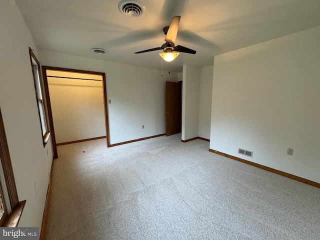 400 27th St, Huntingdon, PA 16652 - unfurnished bedroom featuring light colored carpet and a ceiling fan
