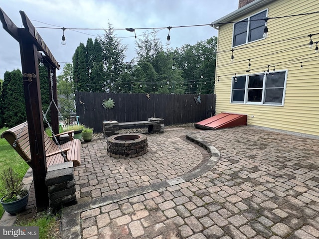 400 27th St, Huntingdon, PA 16652 - view of patio / terrace featuring a fire pit
