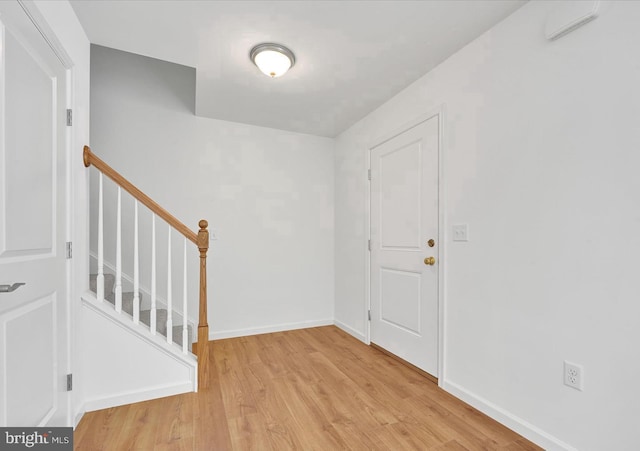 21 American Ave, Carlisle, PA 17013 - foyer entrance featuring light wood-style floors and stairway