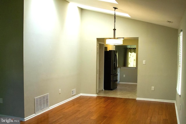 161 Carlton Ave, Marlton, NJ 08053 - spare room with lofted ceiling, wood finished floors, and a skylight