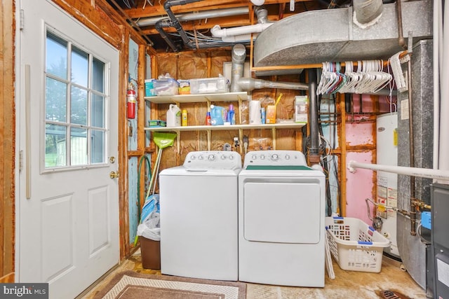 13 Gelding Ct, Olney, MD 20832 - laundry area with separate washer and dryer and water heater