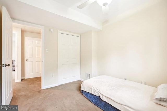 13 Gelding Ct, Olney, MD 20832 - bedroom featuring carpet floors, a closet, and a ceiling fan