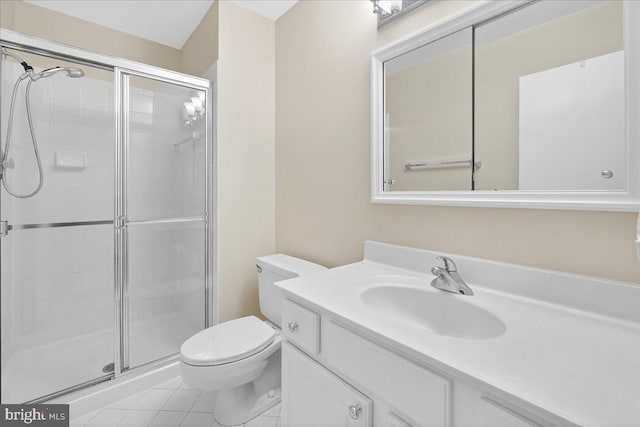 7504 Westlake Ter Unit 25, Bethesda, MD 20817 - full bath with a stall shower, vanity, and tile patterned floors