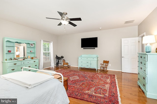 1404 Preserve Ln, Fredericksburg, VA 22401 - bedroom with light wood-style flooring and ceiling fan