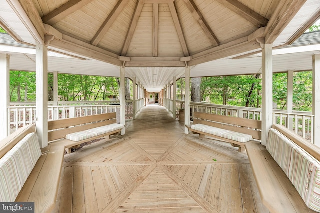 23140 Cobblestone Ln Unit 109, California, MD 20619 - view of wooden deck