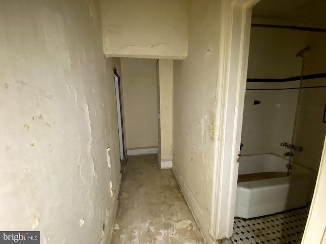 2110 N Charles St N, Baltimore, MD 21218 - full bathroom with washtub / shower combination and baseboards