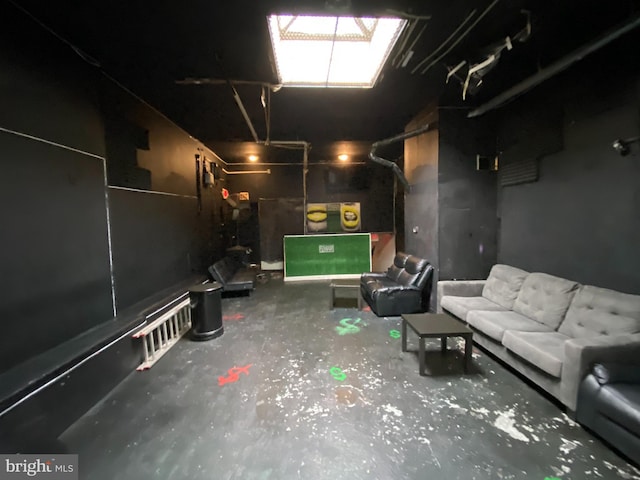 2110 N Charles St N, Baltimore, MD 21218 - home theater with concrete floors