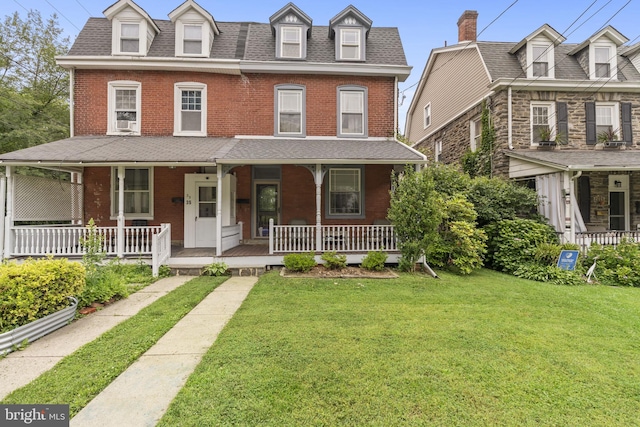33 Waverly Rd, Wyncote, PA 19095 - view of front of property with covered porch and a front yard
