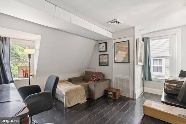 33 Waverly Rd, Wyncote, PA 19095 - living room featuring dark wood-style floors and baseboards