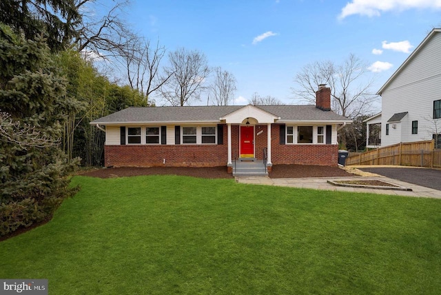 1451 Wasp Ln, Mclean, VA 22101 - single story home featuring brick siding and a chimney