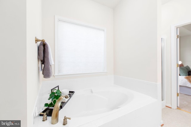 4049 Chatham Dr, King George, VA 22485 - bathroom with a bath, ensuite bath, and tile patterned floors