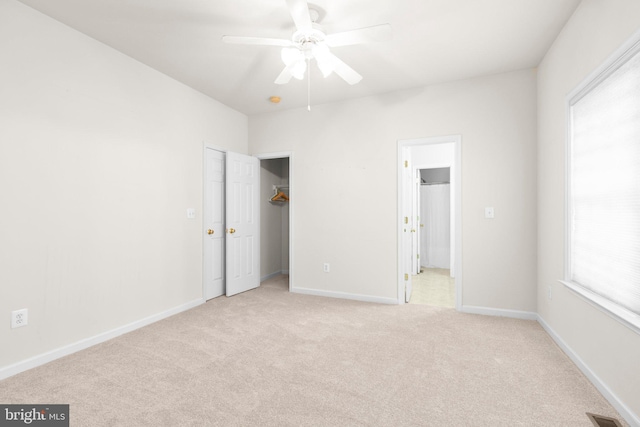 4049 Chatham Dr, King George, VA 22485 - unfurnished bedroom with a spacious closet and light colored carpet