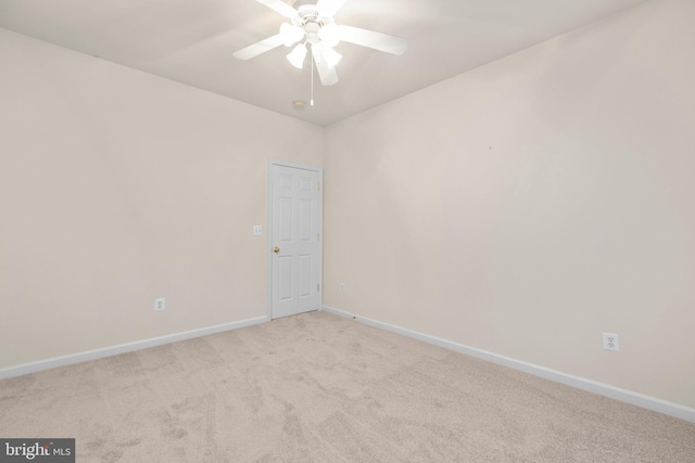 4049 Chatham Dr, King George, VA 22485 - carpeted empty room with a ceiling fan and baseboards