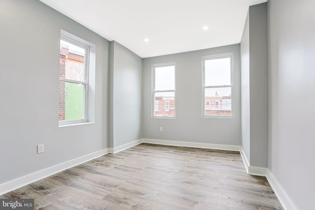 3321 N 11th St, Philadelphia, PA 19140 - spare room featuring light wood-type flooring and recessed lighting