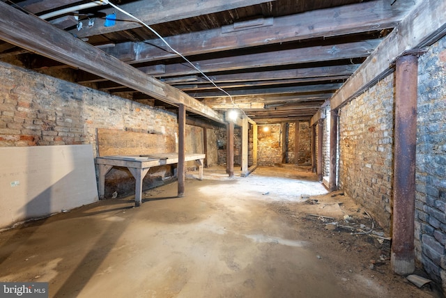 1001 S Carey St, Baltimore, MD 21223 - view of unfinished basement