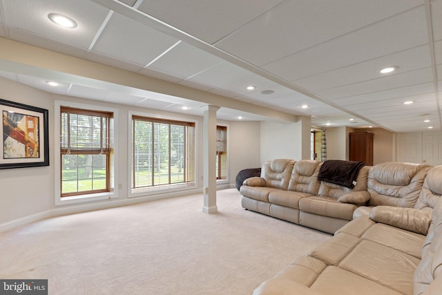 13 Buckwalter Cir, Royersford, PA 19468 - living room with carpet and recessed lighting
