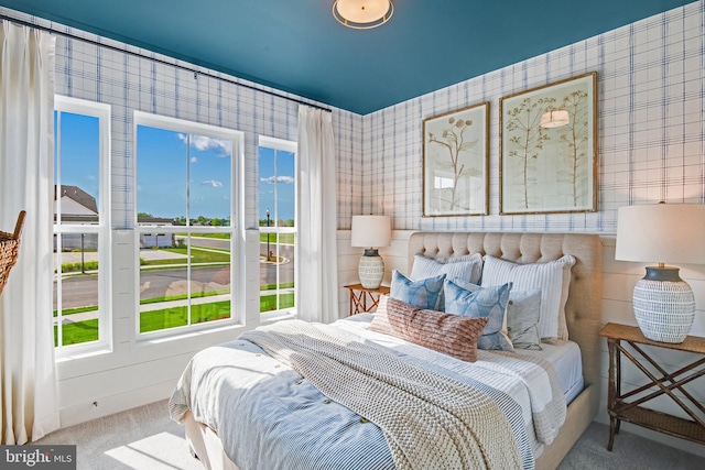 2703 Marsh Elder Dr, Cambridge, MD 21613 - carpeted bedroom featuring wallpapered walls