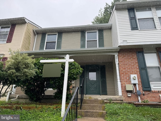 8013 Green Tree Ct, Elkridge, MD 21075 - view of front of house featuring brick siding