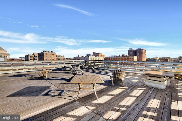 1725 17th St NW Unit 503, Washington, DC 20009 - wooden terrace with a view of city