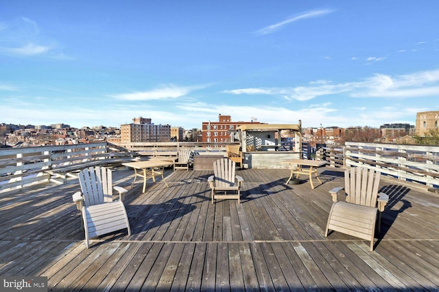 1725 17th St NW Unit 503, Washington, DC 20009 - wooden deck with a view of city