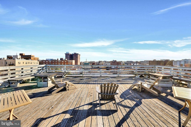 1725 17th St NW Unit 503, Washington, DC 20009 - wooden deck with a city view