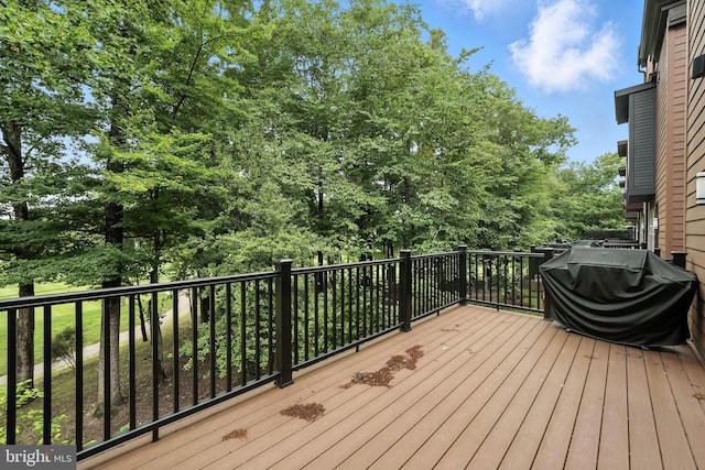 3536 Sutton Heights Cir, Fairfax, VA 22031 - wooden deck featuring a grill