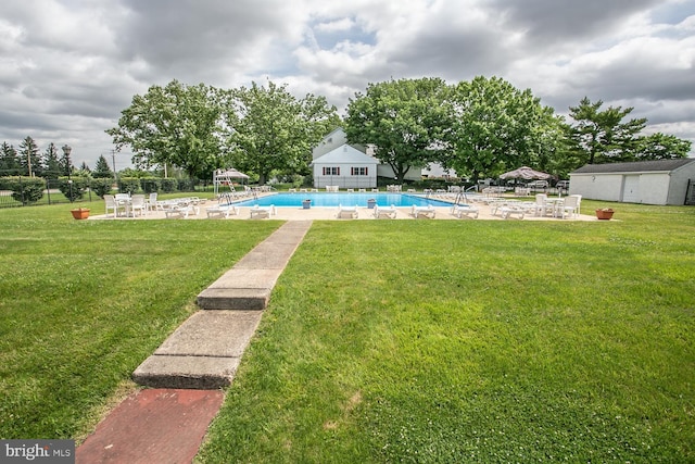 117 Clemens Ct, Lansdale, PA 19446 - community pool with a patio and an outdoor structure