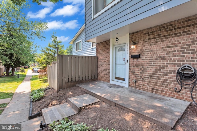 18721 Paprika Ct, Germantown, MD 20874 - property entrance with brick siding