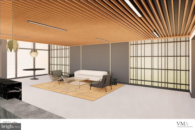 1352 S St Unit 213, Philadelphia, PA 19147 - lobby with wooden ceiling