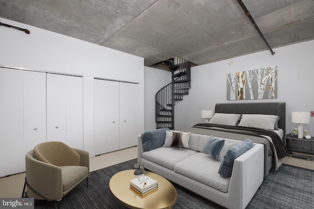 1352 S St Unit 213, Philadelphia, PA 19147 - bedroom featuring two closets