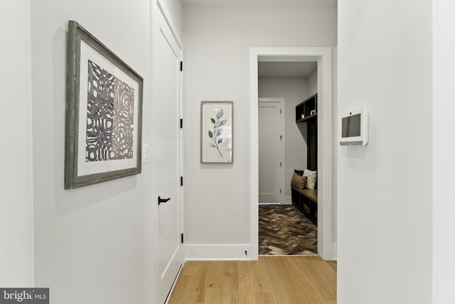 8202 Mockingbird Dr, Annandale, VA 22003 - corridor featuring light wood-style floors and baseboards