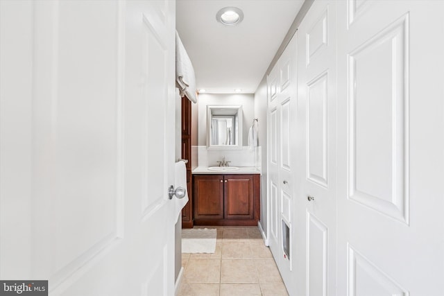 2001 Hamilton St Unit 1205, Philadelphia, PA 19130 - corridor with light tile patterned flooring and recessed lighting