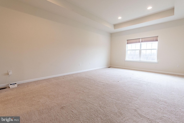 4251 Beech Dr, Nazareth, PA 18064 - unfurnished room featuring recessed lighting, carpet, and a tray ceiling
