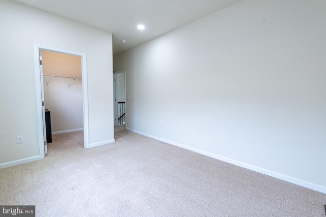 4251 Beech Dr, Nazareth, PA 18064 - unfurnished bedroom featuring carpet flooring, a walk in closet, a closet, and recessed lighting