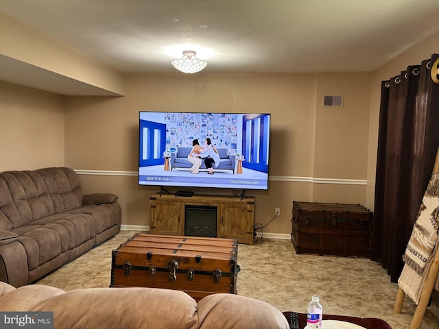 4105 Sunburst Ct, Alexandria, VA 22303 - living area with carpet floors