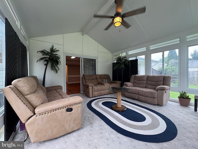 4105 Sunburst Ct, Alexandria, VA 22303 - living area with ceiling fan and carpet flooring