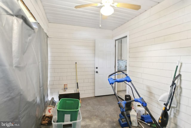 1711 W Union Blvd, Bethlehem, PA 18018 - storage area featuring a ceiling fan