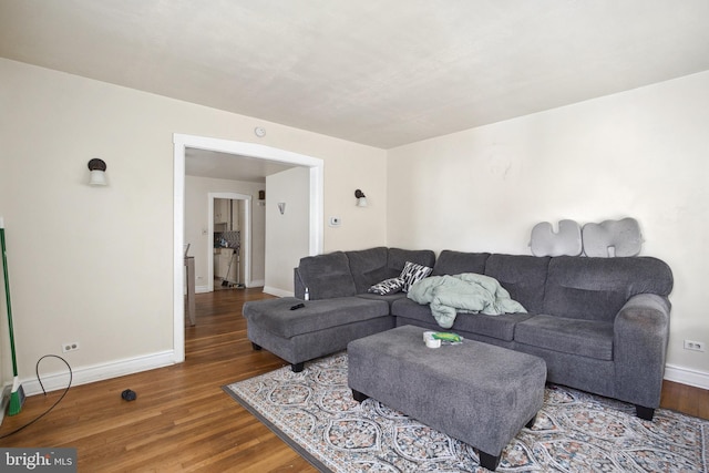 1711 W Union Blvd, Bethlehem, PA 18018 - living room featuring wood finished floors